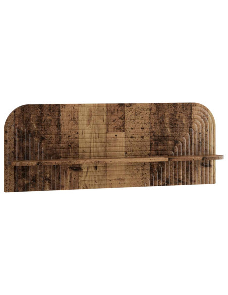 Scaffale da parete 2 pz Legno antico 102 x 13.5 x 37.5 cm
