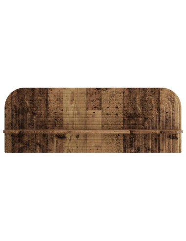 Scaffale da parete 2 pz Legno antico 102 x 13.5 x 37.5 cm