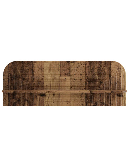 Scaffale da parete 2 pz Legno antico 102 x 13.5 x 37.5 cm