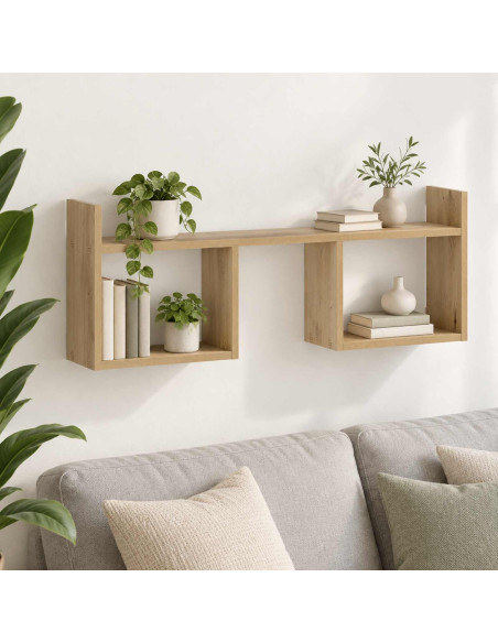 Scaffale da parete Rovere Artigianale 90 x 17 x 32 cm