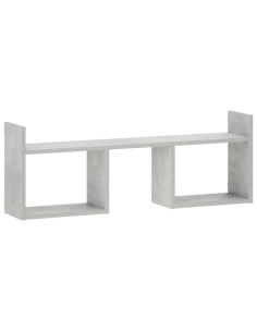 Scaffale da parete Grigio Cemento 90 x 17 x 32 cm 2