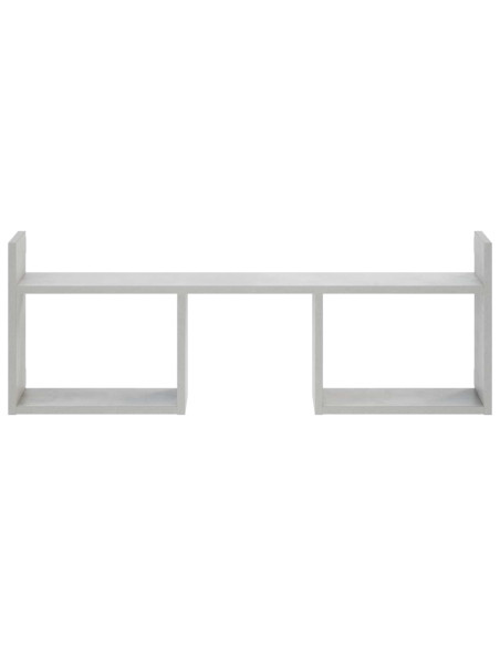 Scaffale da parete Grigio Cemento 90 x 17 x 32 cm
