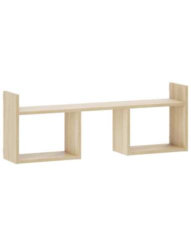 Scaffale da parete Rovere Sonoma 90 x 17 x 32 cm