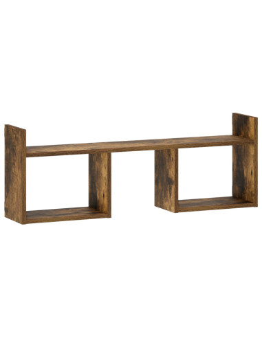 Scaffale da parete Rovere Fumo 90 x 17 x 32 cm