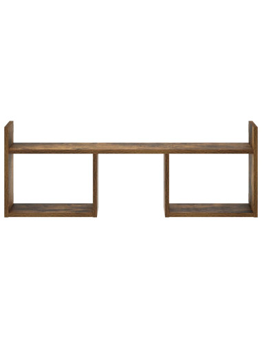 Scaffale da parete Rovere Fumo 90 x 17 x 32 cm