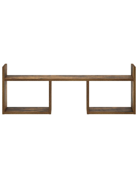 Scaffale da parete Rovere Fumo 90 x 17 x 32 cm