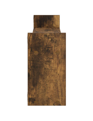 Scaffale da parete Rovere Fumo 90 x 17 x 32 cm