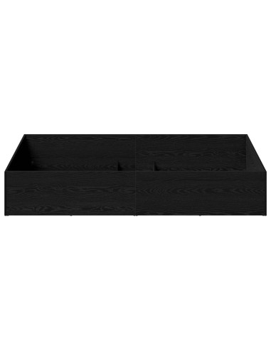 Giroletto per rete letto regolabile Rovere Nero 80 x 200 cm