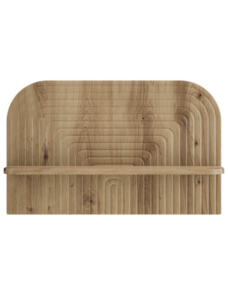 Scaffale da parete 2 pz Rovere Artigianale 60 x 13.5 x 37.5 cm