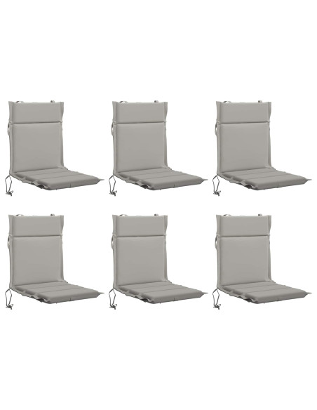 Cuscini per Sedia Alta in 6 Pezzi GEMERT 6 pcs 100% Poliestere