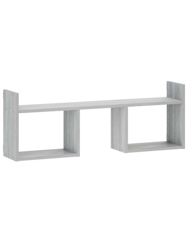 Scaffale da parete Sonoma grigio 90 x 17 x 32 cm