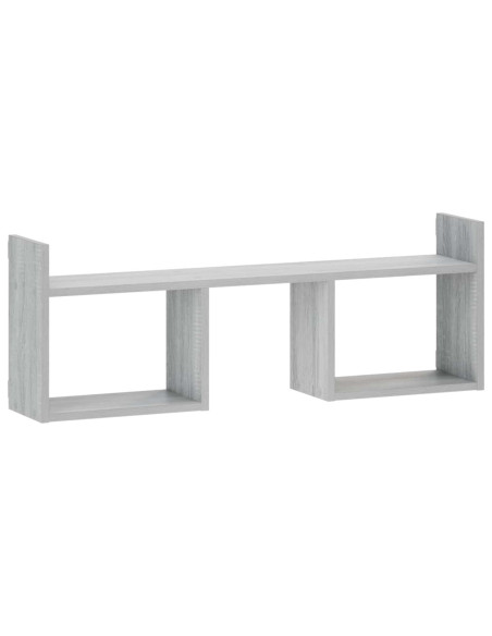 Scaffale da parete Sonoma grigio 90 x 17 x 32 cm