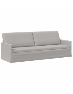 Divano a 3 posti Grigio Nuvola 220 x 81 x 82 cm Tessuto 2