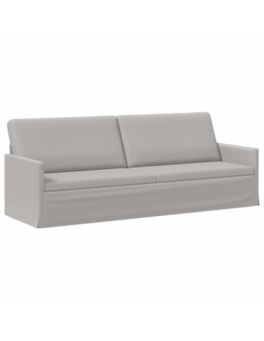 Divano a 3 posti Grigio Nuvola 220 x 81 x 82 cm Tessuto