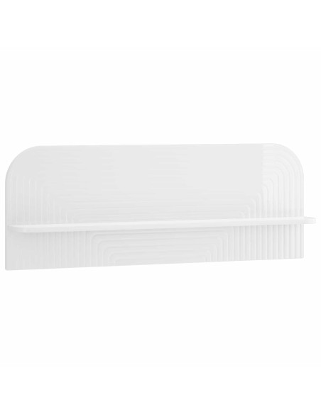 Scaffale da parete 2 pz Bianco Lucido 102 x 13.5 x 37.5 cm
