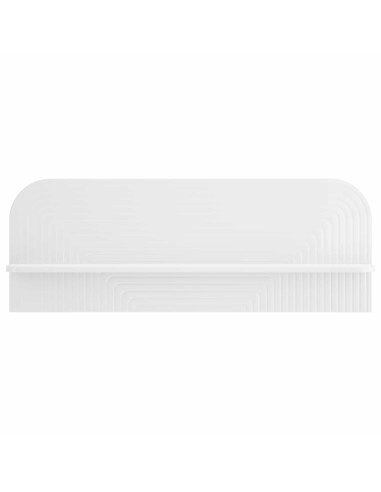 Scaffale da parete 2 pz Bianco Lucido 102 x 13.5 x 37.5 cm