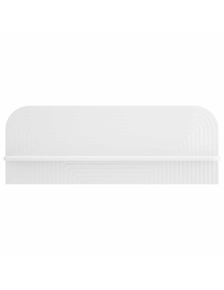 Scaffale da parete 2 pz Bianco Lucido 102 x 13.5 x 37.5 cm