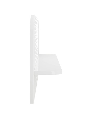 Scaffale da parete 2 pz Bianco Lucido 102 x 13.5 x 37.5 cm
