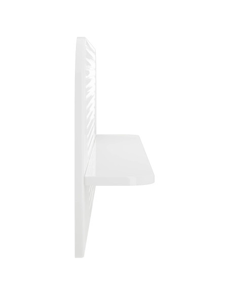 Scaffale da parete 2 pz Bianco Lucido 102 x 13.5 x 37.5 cm