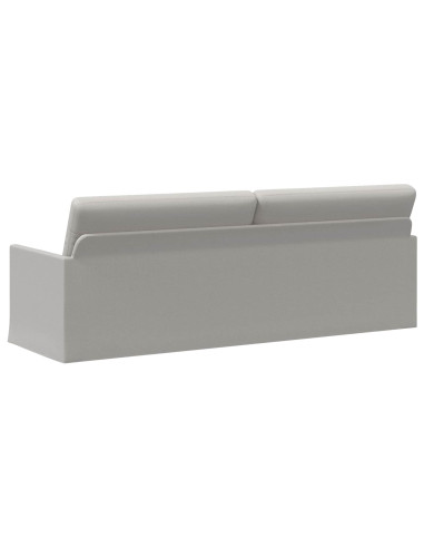 Divano a 3 posti Grigio Nuvola 220 x 81 x 82 cm Tessuto