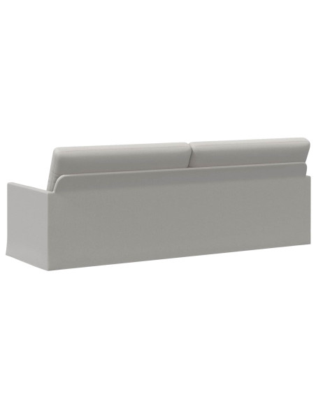 Divano a 3 posti Grigio Nuvola 220 x 81 x 82 cm Tessuto