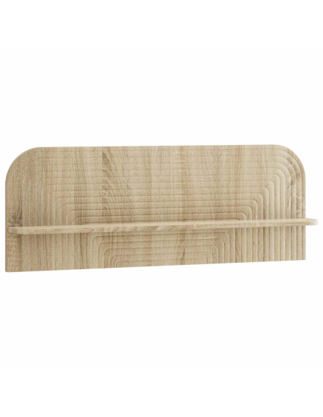 Scaffale da parete 2 pz Rovere Sonoma 102 x 13,5 x 37,5 cm