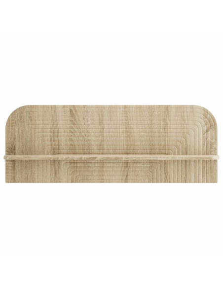 Scaffale da parete 2 pz Rovere Sonoma 102 x 13,5 x 37,5 cm