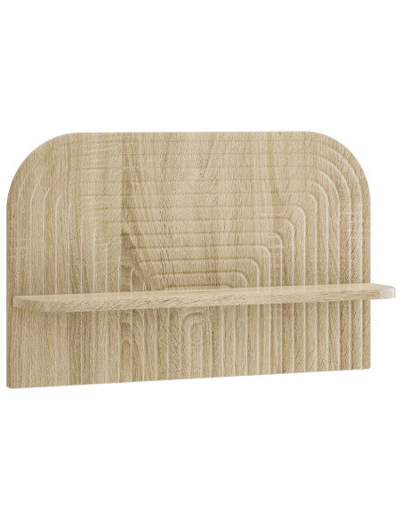 Scaffale da parete 2 pz Rovere Sonoma 60 x 13,5 x 37,5 cm