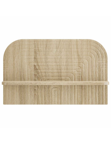 Scaffale da parete 2 pz Rovere Sonoma 60 x 13,5 x 37,5 cm