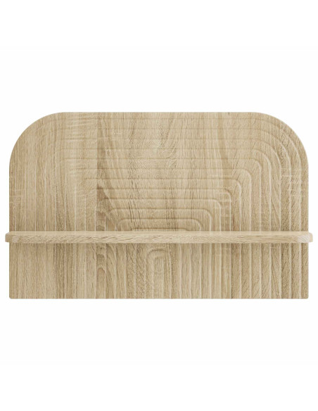 Scaffale da parete 2 pz Rovere Sonoma 60 x 13,5 x 37,5 cm