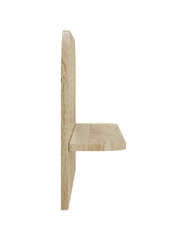 Scaffale da parete 2 pz Rovere Sonoma 60 x 13,5 x 37,5 cm