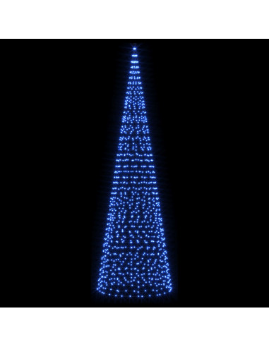 Luci per albero di Natale con picchetti e asta per bandiera