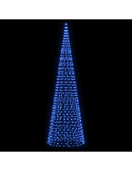 Luci per albero di Natale con picchetti e asta per bandiera