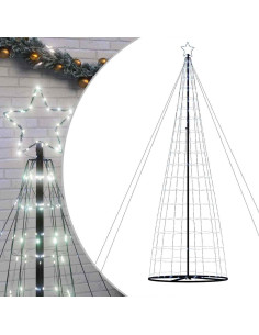 Albero di Natale a LED 1534 LED Bianco Freddo 500 cm 2