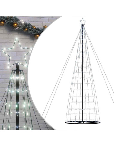 Albero di Natale a LED 1534 LED Bianco Freddo 500 cm