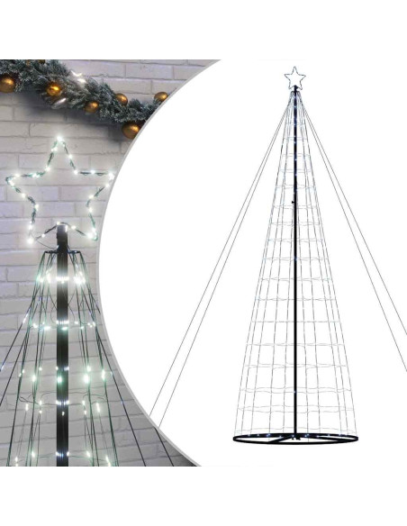 Albero di Natale a LED 1534 LED Bianco Freddo 500 cm