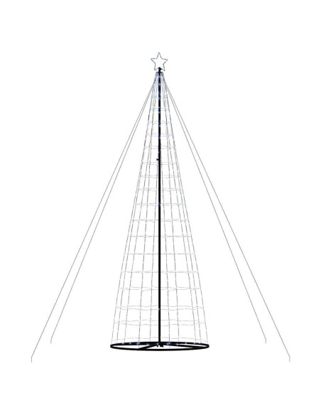 Albero di Natale a LED 1534 LED Bianco Freddo 500 cm