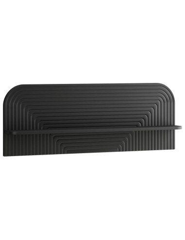 Scaffale da parete 2 pz Nero 102 x 13,5 x 37,5 cm