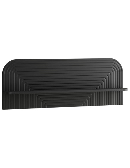 Scaffale da parete 2 pz Nero 102 x 13,5 x 37,5 cm