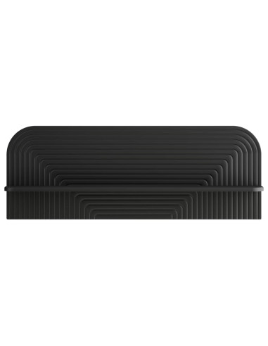 Scaffale da parete 2 pz Nero 102 x 13,5 x 37,5 cm