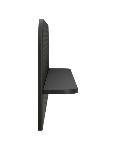 Scaffale da parete 2 pz Nero 102 x 13,5 x 37,5 cm