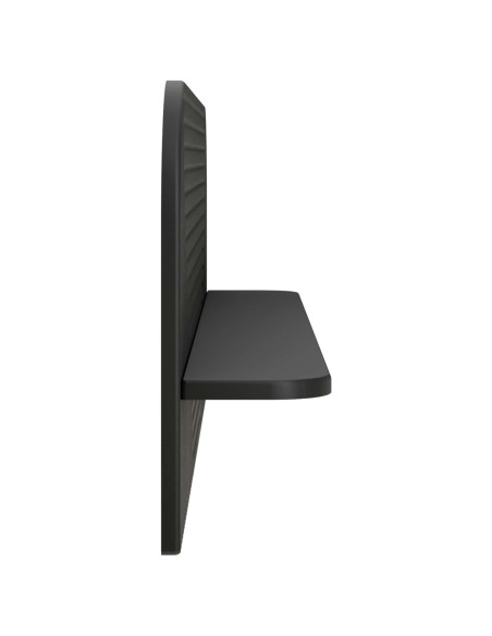 Scaffale da parete 2 pz Nero 102 x 13,5 x 37,5 cm