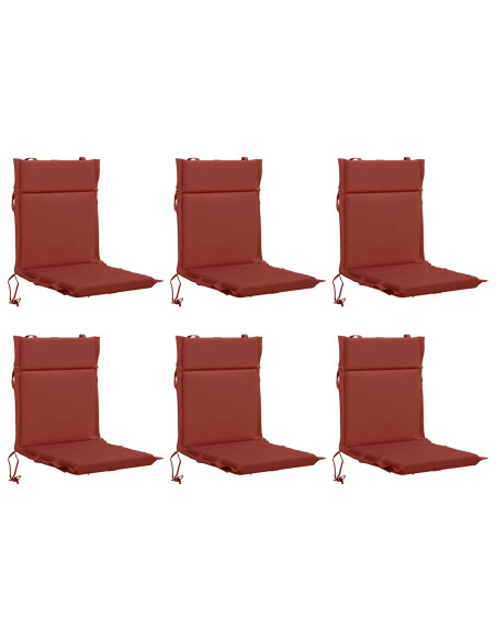 Cuscini per Sedia Alta in 6 Pezzi GEMERT 6 pcs 100% Poliestere