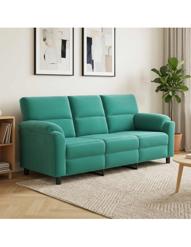 Divano Turchese 214 x 85 x 93 cm Velluto