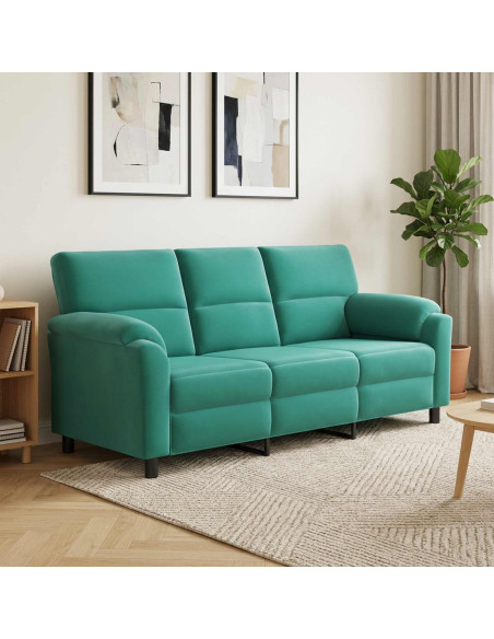 Divano Turchese 214 x 85 x 93 cm Velluto