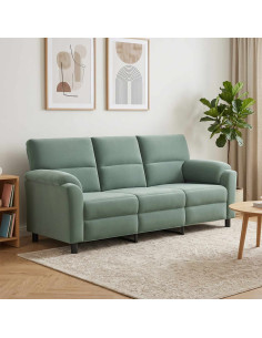 Divano Verde Mare 214 x 85 x 93 cm Velluto