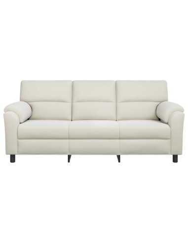 Divano Crema 214 x 85 x 93 cm Velluto