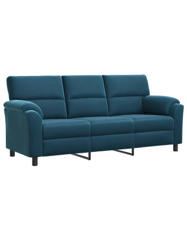 Divano Blu 214 x 85 x 93 cm Velluto