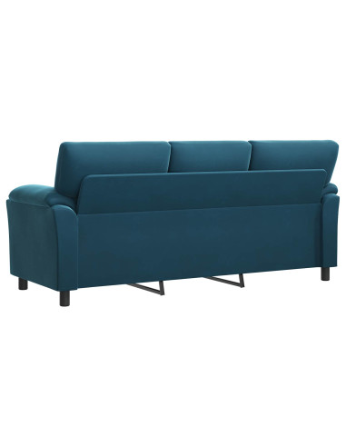 Divano Blu 214 x 85 x 93 cm Velluto