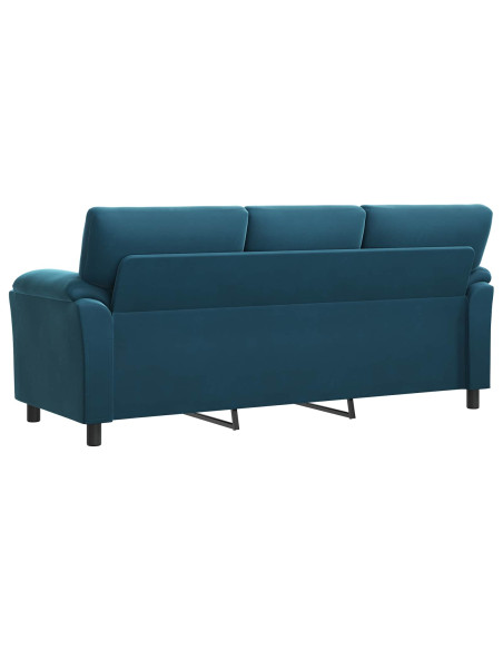 Divano Blu 214 x 85 x 93 cm Velluto